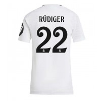 Real Madrid Antonio Rudiger #22 Hjemmedrakt Dame 2024-25 Kortermet